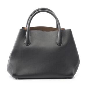 Dior Open Bar Handbag Leather Black